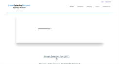 Desktop Screenshot of careerselectiontest.com